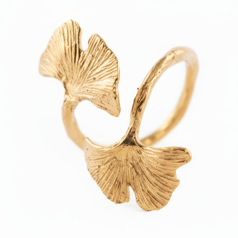 Anello Biloba Foglie