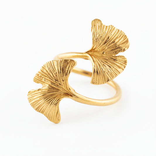 Anello Biloba Foglie