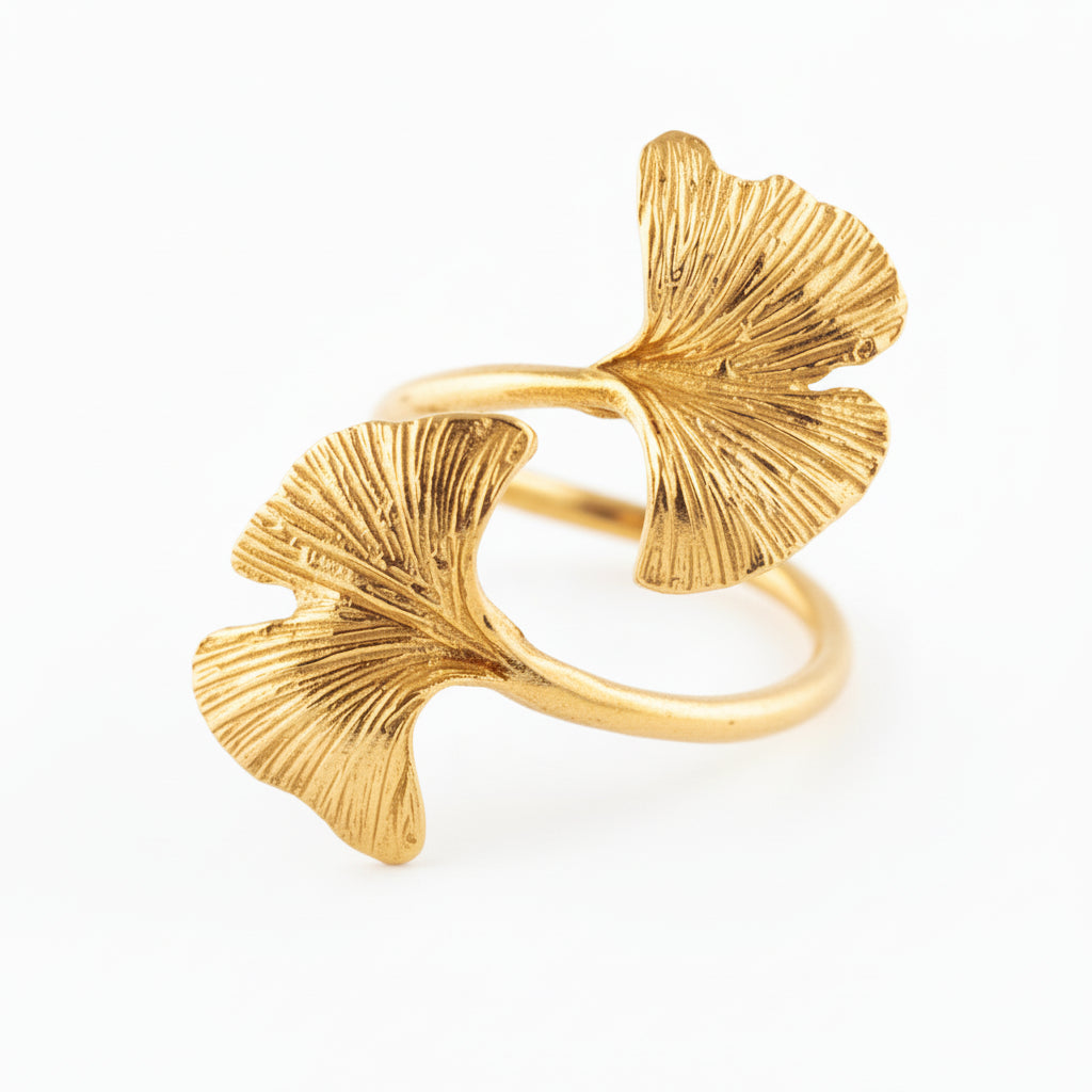 Anello Biloba Foglie