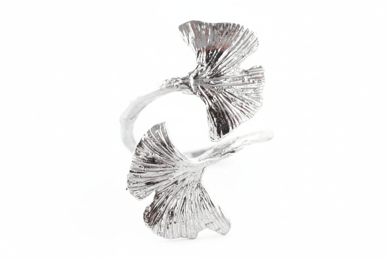 Anello Biloba Foglie