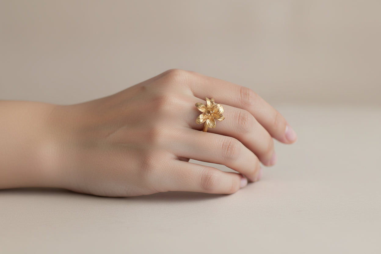 Anello Tuberosa Bud Fiori