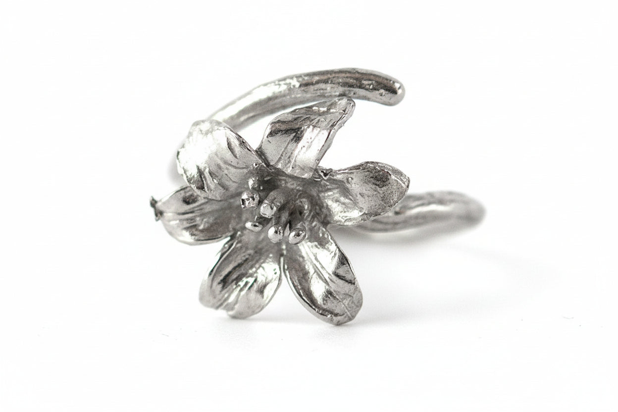 Anello Tuberosa Bud Fiori