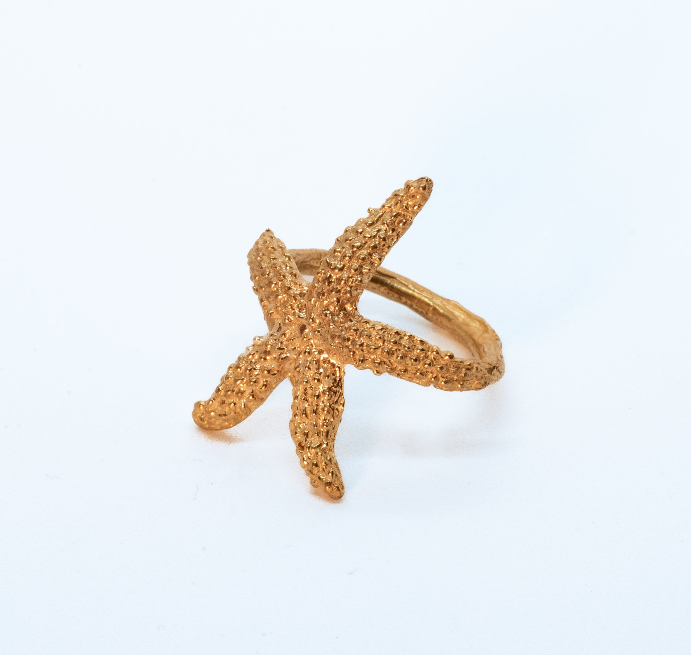 Anello a Forma di Stella allagata ghiacciata in Ottone da Uomo e da Anello a Forma di Stella allagata ghiacciata in Ottone da Uomo e da