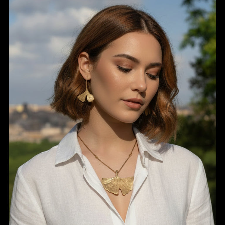 Collana Ginkgo Biloba Foglie