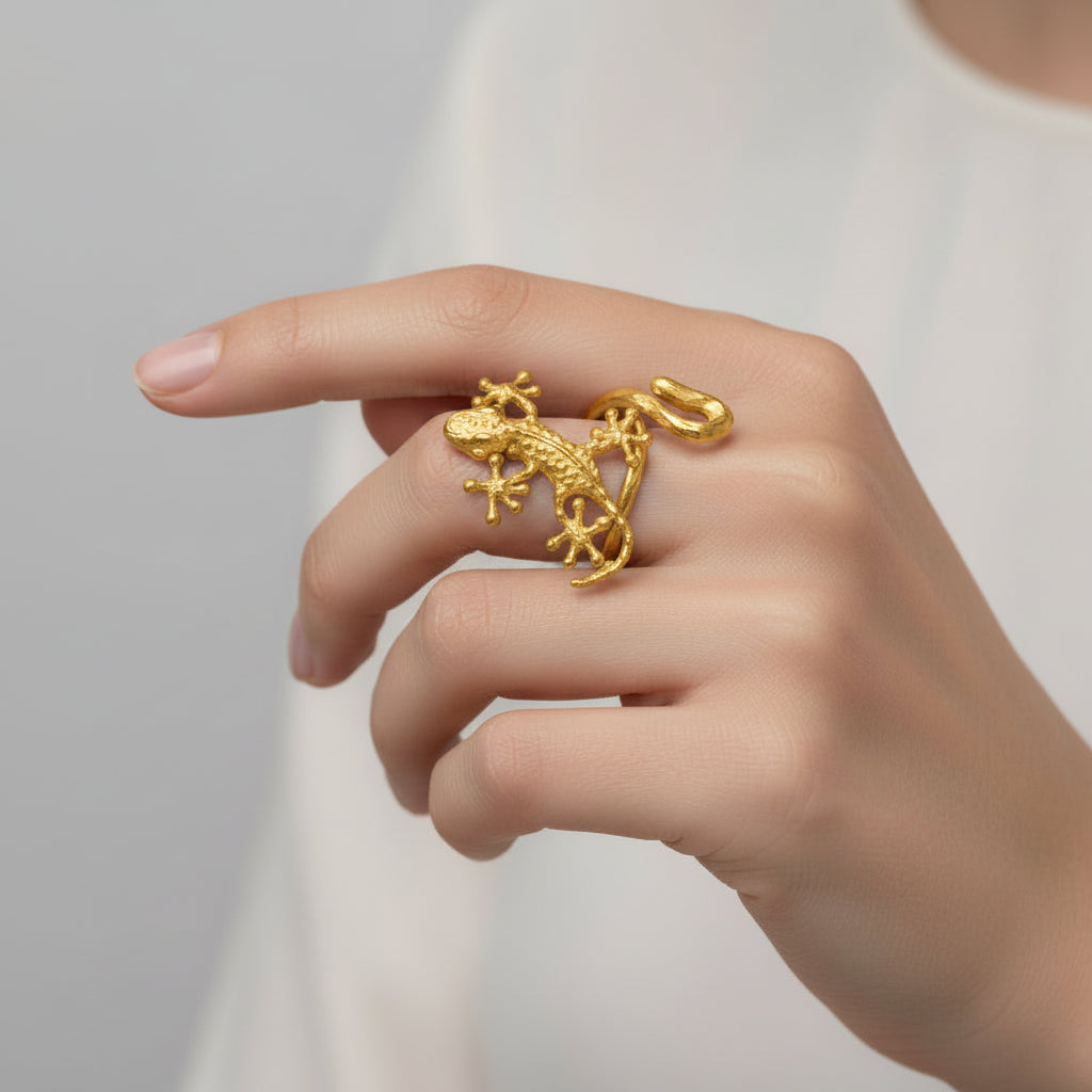Anello Geco Animali